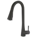 Olympia Single Handle Pull-Down Kitchen Faucet in Matte Black K-5020-MB
